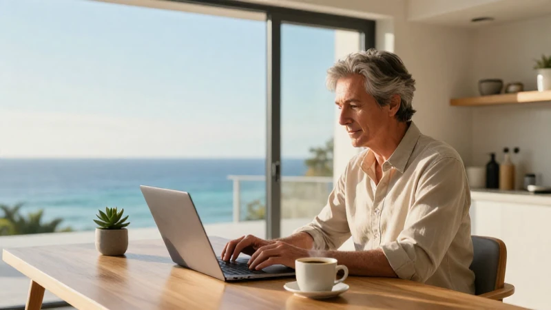 Trabajo remoto senior global tranquilo