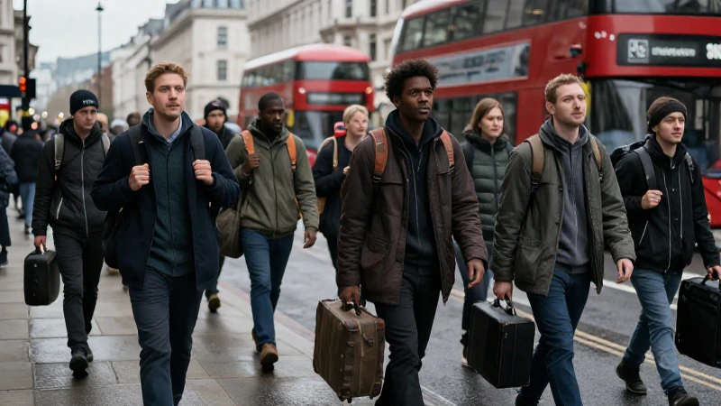Migrantes buscando oportunidades en Londres seguros